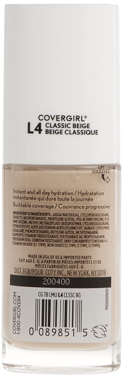 COVERGIRL Trublend Liquid Makeup Classic Beige L4 1 Fl Oz, 1.000-Fluid Ounce by COVERGIRL